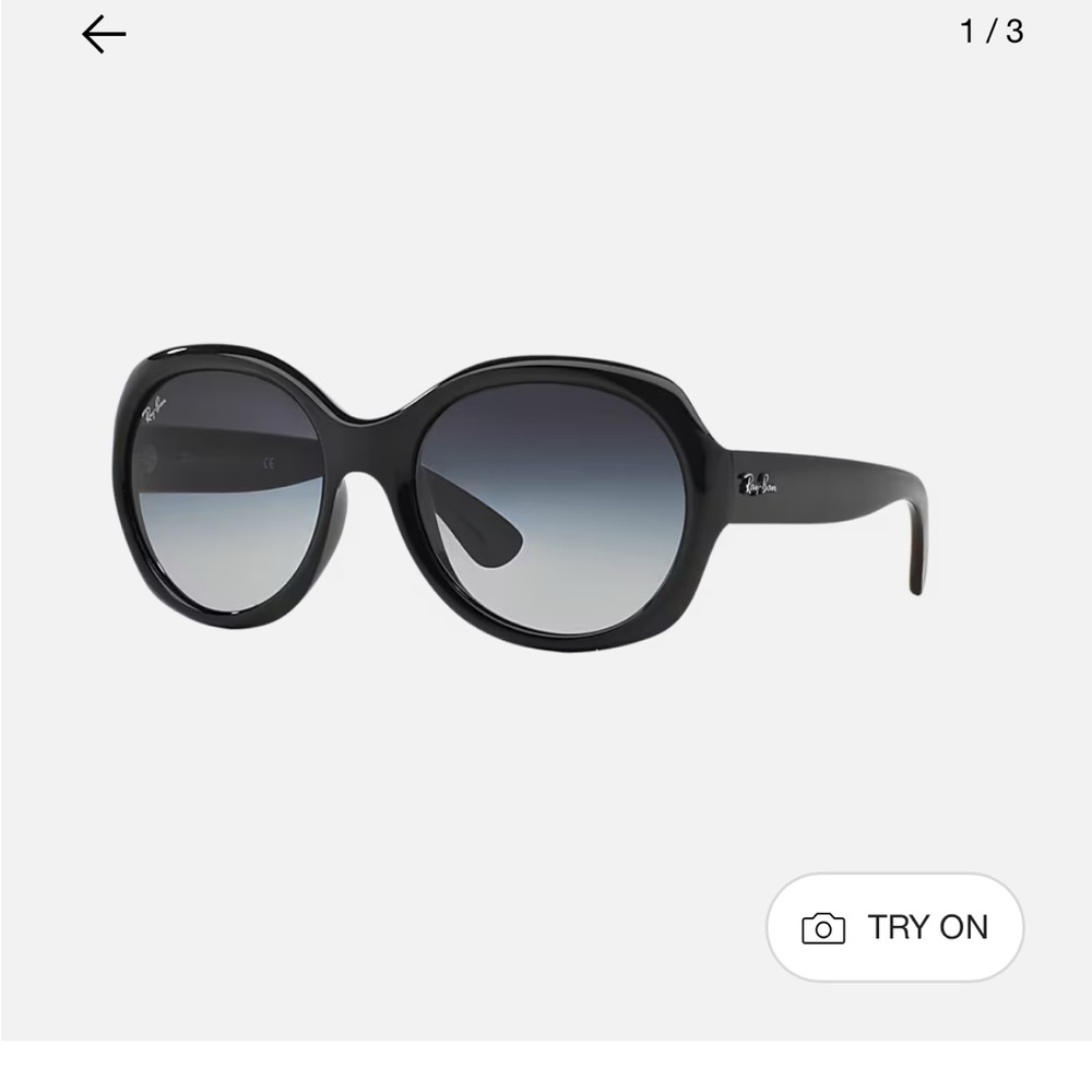 Ray-Ban Black Oversized Sunglasses 4191 women’s